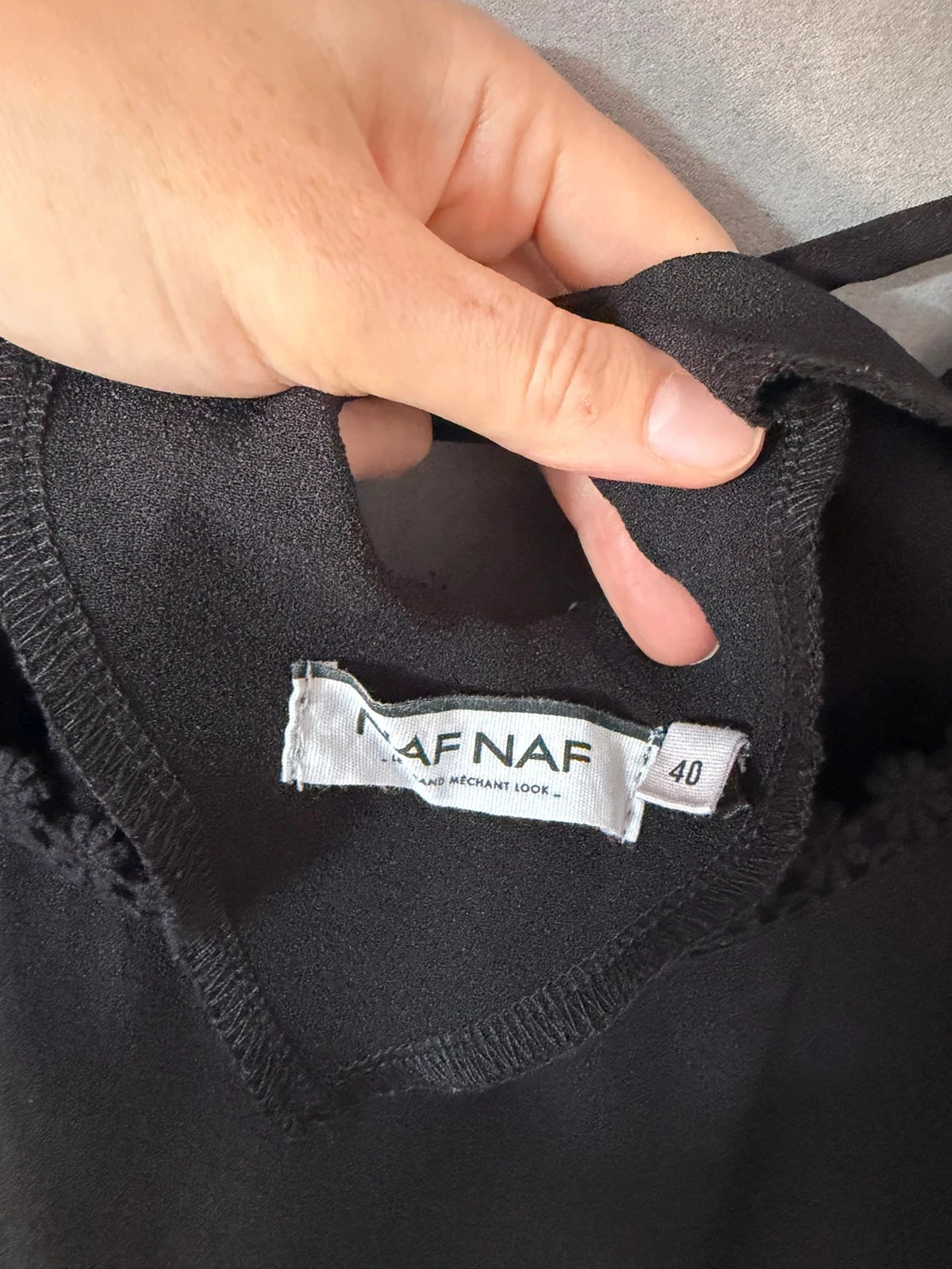 Vestido negro naf naf talla 40 – photo 2
